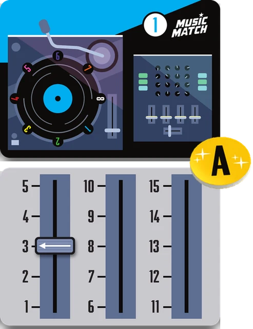 Carte Vote, carte Score et jeton Vote de MusicMatch